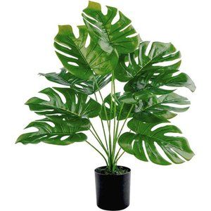 19" Fake Plants Artificial Palm Tree in Pot Indoor / Outdoor Home Office Decor